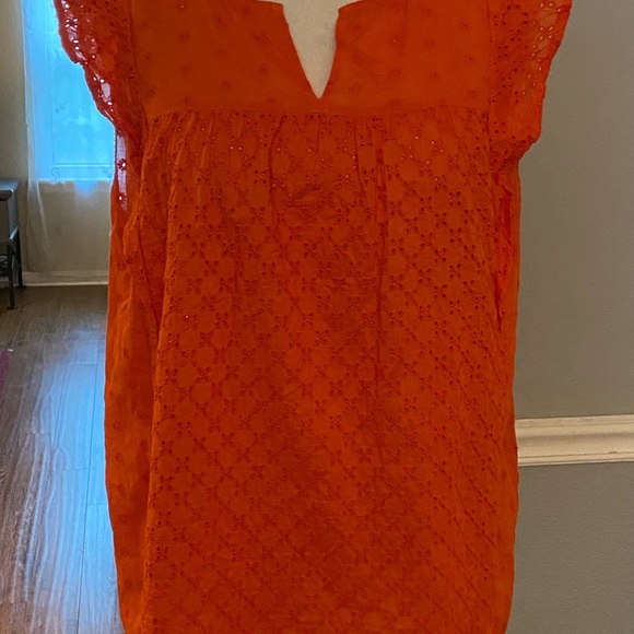 Loft Eyelet Ruffle Sleeve Top - Picture 7 of 11